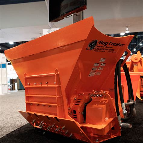 skid steer asphalt crusher|hog crusher for concrete.